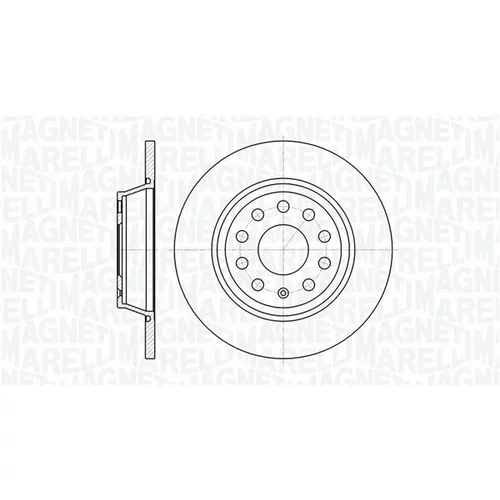 Brzdový kotúč MAGNETI MARELLI 361302040195