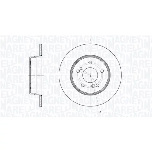Brzdový kotúč MAGNETI MARELLI 361302040229