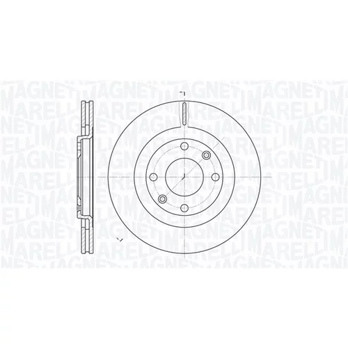 Brzdový kotúč MAGNETI MARELLI 361302040254