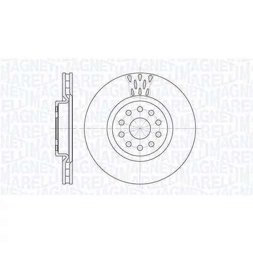 Brzdový kotúč MAGNETI MARELLI 361302040374