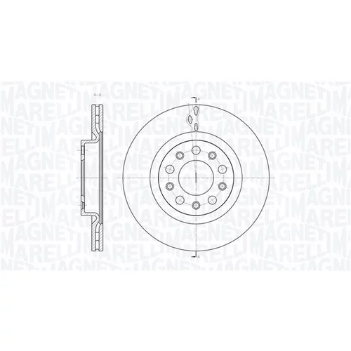 Brzdový kotúč MAGNETI MARELLI 361302040448
