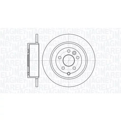 Brzdový kotúč MAGNETI MARELLI 361302040724