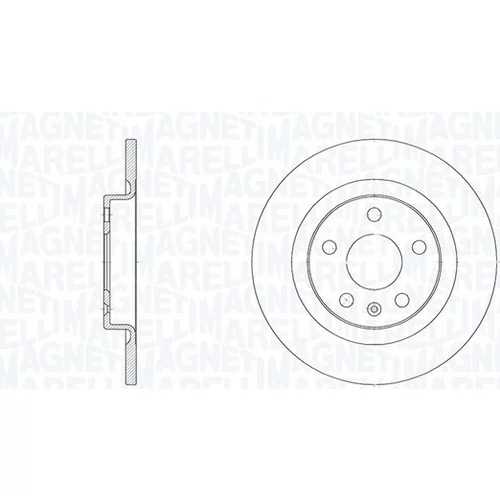 Brzdový kotúč MAGNETI MARELLI 361302040896