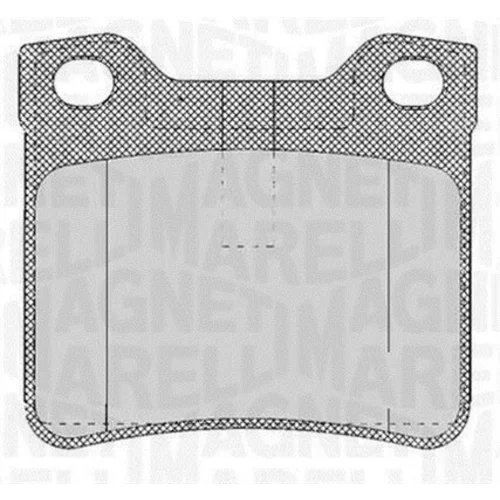 Sada brzdových platničiek kotúčovej brzdy MAGNETI MARELLI 363916060482