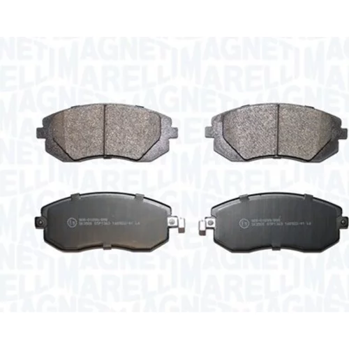 Sada brzdových platničiek kotúčovej brzdy MAGNETI MARELLI 363916061340