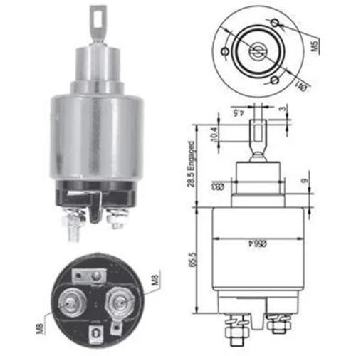 Elektromagnetický spínač pre štartér MAGNETI MARELLI 940113050127