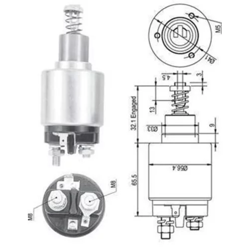Elektromagnetický spínač pre štartér MAGNETI MARELLI 940113050129
