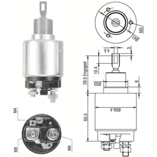 Elektromagnetický spínač pre štartér MAGNETI MARELLI 940113050274