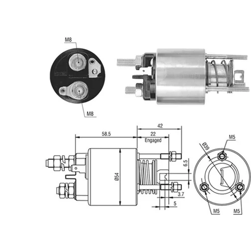 Elektromagnetický spínač pre štartér MAGNETI MARELLI 940113050384