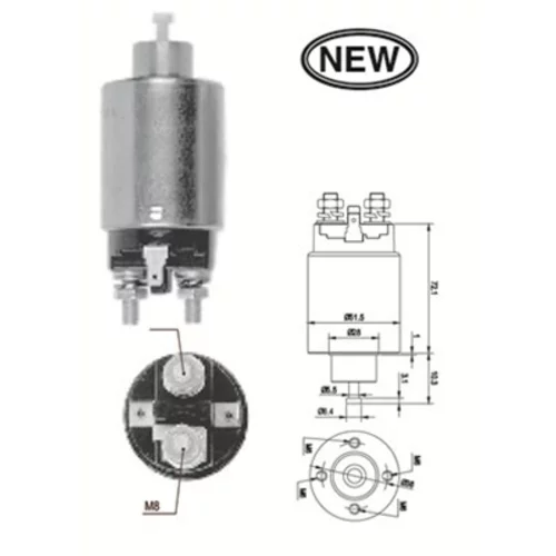 Elektromagnetický spínač pre štartér MAGNETI MARELLI 940113050566