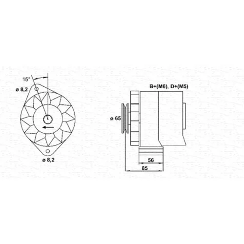Alternátor MAGNETI MARELLI 944356732010