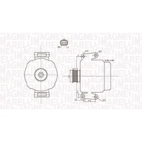 Alternátor MAGNETI MARELLI 063731592010