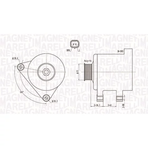 Alternátor MAGNETI MARELLI 063731944010