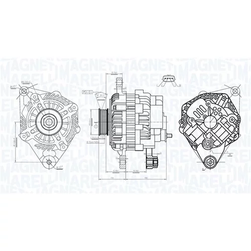 Alternátor MAGNETI MARELLI 063733526010