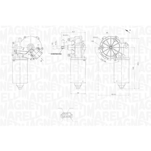 Motor stieračov MAGNETI MARELLI 064360700010