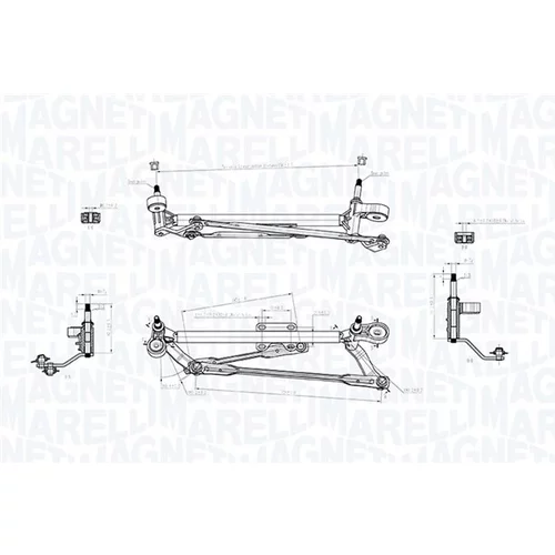 Mechanizmus stieračov 085570702010 (MAGNETI MARELLI)
