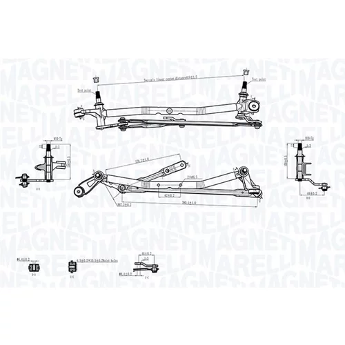 Mechanizmus stieračov MAGNETI MARELLI 085570736010