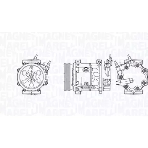 Kompresor klimatizácie MAGNETI MARELLI 350103030007
