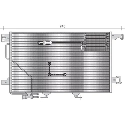 Kondenzátor klimatizácie MAGNETI MARELLI 350203349000