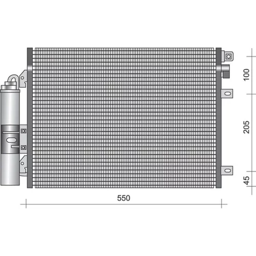 Kondenzátor klimatizácie MAGNETI MARELLI 350203366000