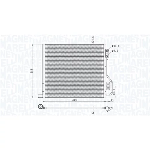 Kondenzátor klimatizácie MAGNETI MARELLI 350203854000