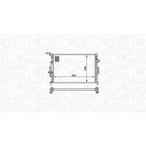 Chladič motora MAGNETI MARELLI 350213158700