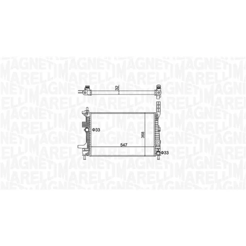 Chladič motora MAGNETI MARELLI 350213159700