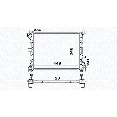 Chladič motora MAGNETI MARELLI 350213160300