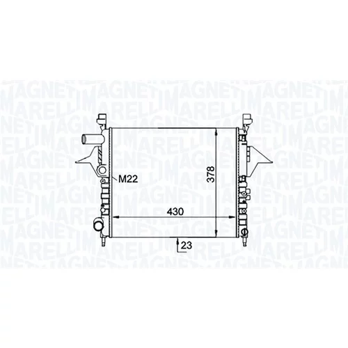 Chladič motora 350213161200 (MAGNETI MARELLI)