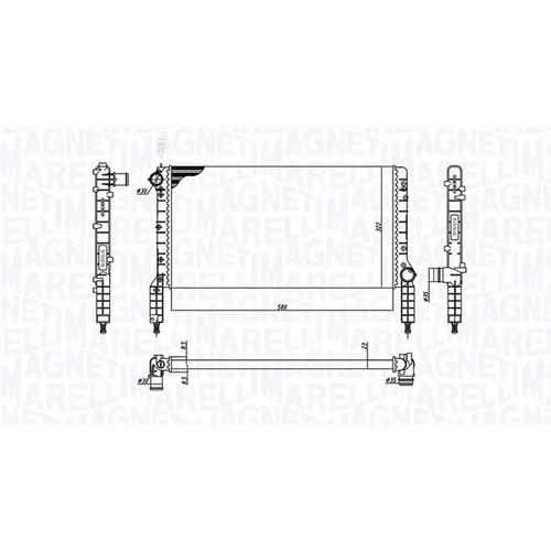 Chladič motora MAGNETI MARELLI 350213180000