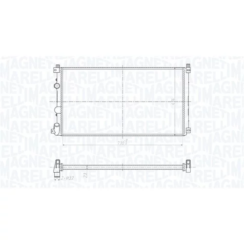 Chladič motora MAGNETI MARELLI 350213181500