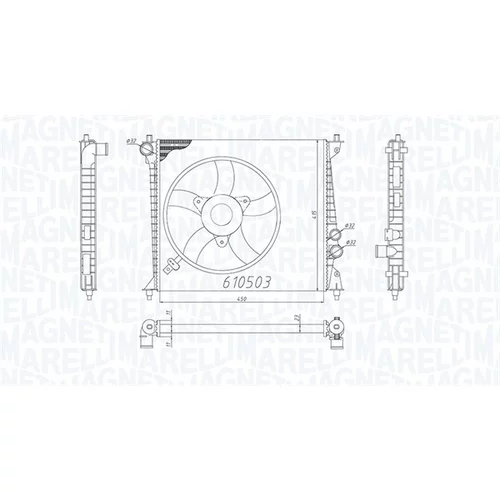 Chladič motora 350213200500 (MAGNETI MARELLI)