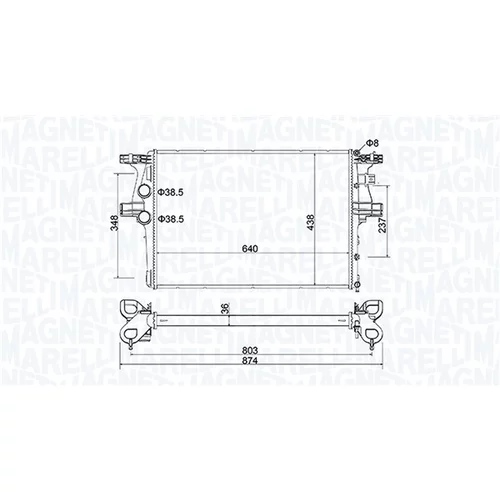 Chladič motora 350213204600 (MAGNETI MARELLI)