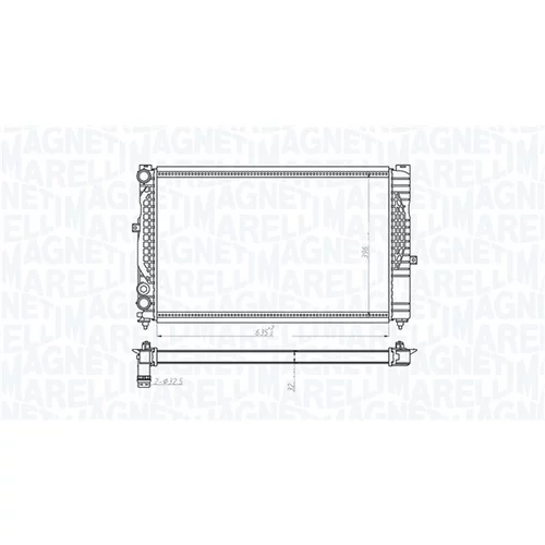 Chladič motora 350213712000 (MAGNETI MARELLI) - obr. 1