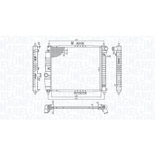 Chladič motora 350213891000 (MAGNETI MARELLI) - obr. 1