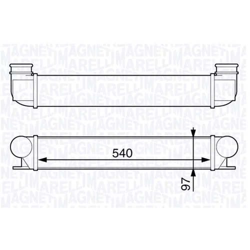 Chladič plniaceho vzduchu MAGNETI MARELLI 351319202330