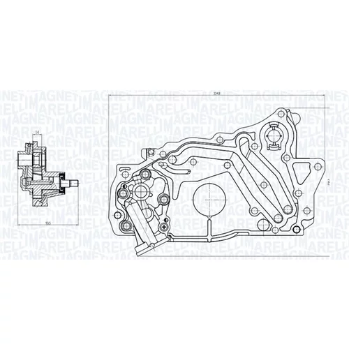 Olejové čerpadlo MAGNETI MARELLI 351516000129