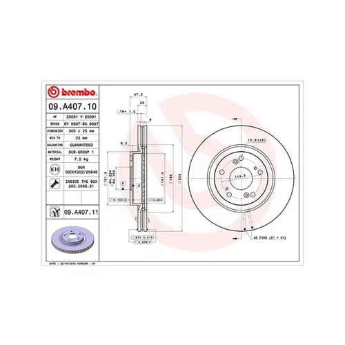 Brzdový kotúč MAGNETI MARELLI 360406063800