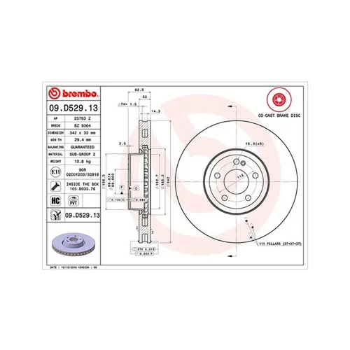 Brzdový kotúč MAGNETI MARELLI 360406133604