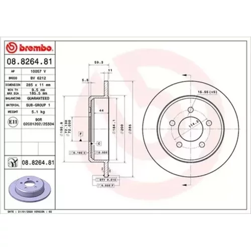 Brzdový kotúč MAGNETI MARELLI 360406170001