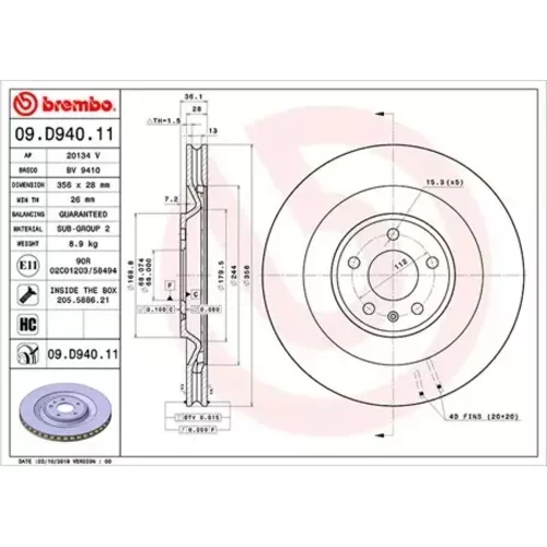 Brzdový kotúč MAGNETI MARELLI 360406174301