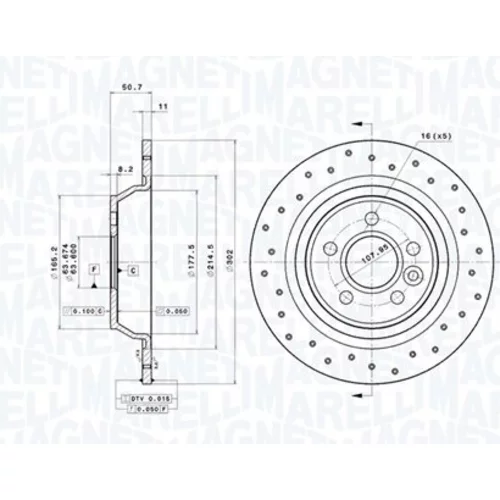 Brzdový kotúč MAGNETI MARELLI 360406217802