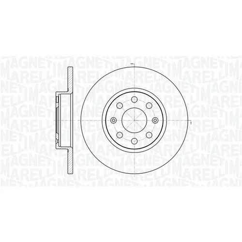Brzdový kotúč MAGNETI MARELLI 361302040165