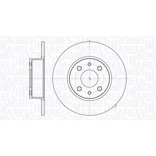 Brzdový kotúč MAGNETI MARELLI 361302040187