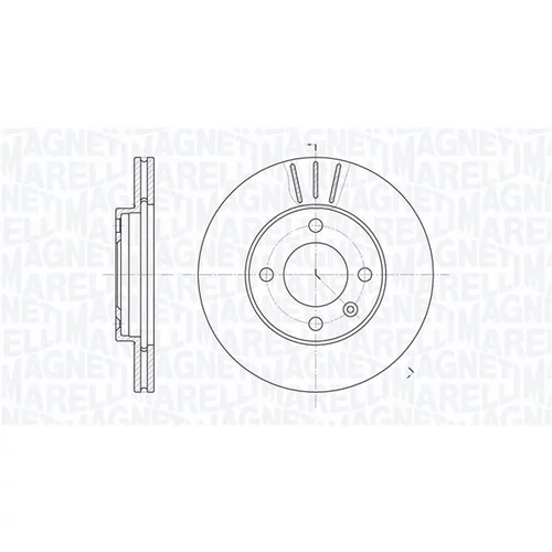 Brzdový kotúč MAGNETI MARELLI 361302040268