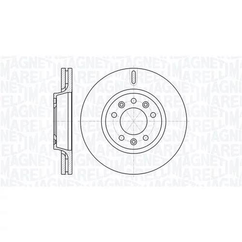 Brzdový kotúč MAGNETI MARELLI 361302040526
