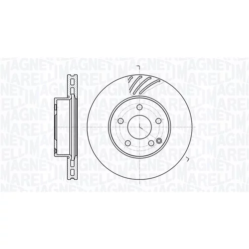 Brzdový kotúč MAGNETI MARELLI 361302040558