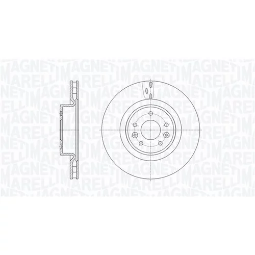 Brzdový kotúč MAGNETI MARELLI 361302040676