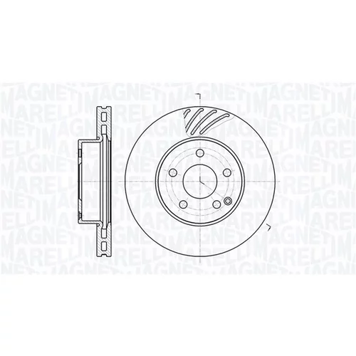 Brzdový kotúč MAGNETI MARELLI 361302040680