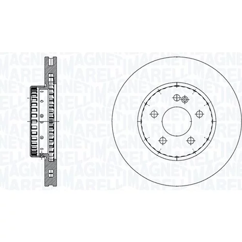 Brzdový kotúč MAGNETI MARELLI 361302040887